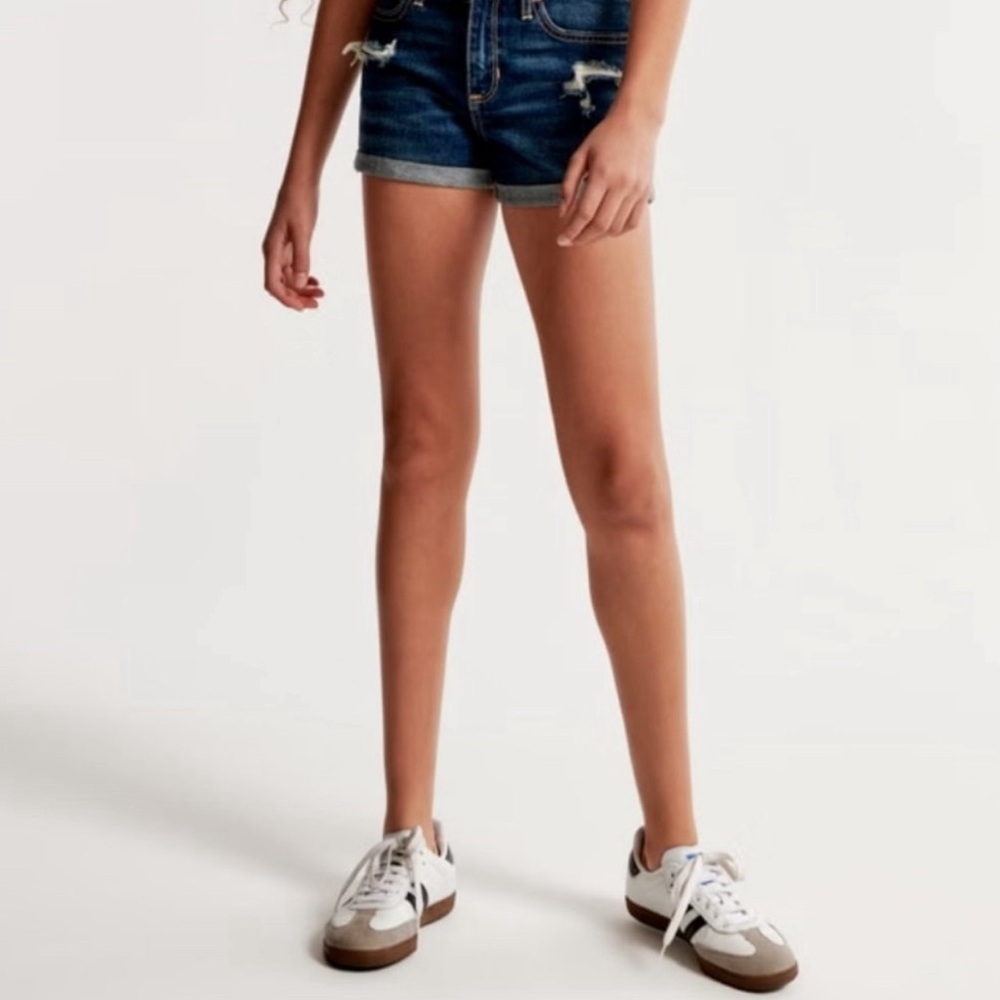 Abercrombie Kids High rise shortie shorts size 11/12